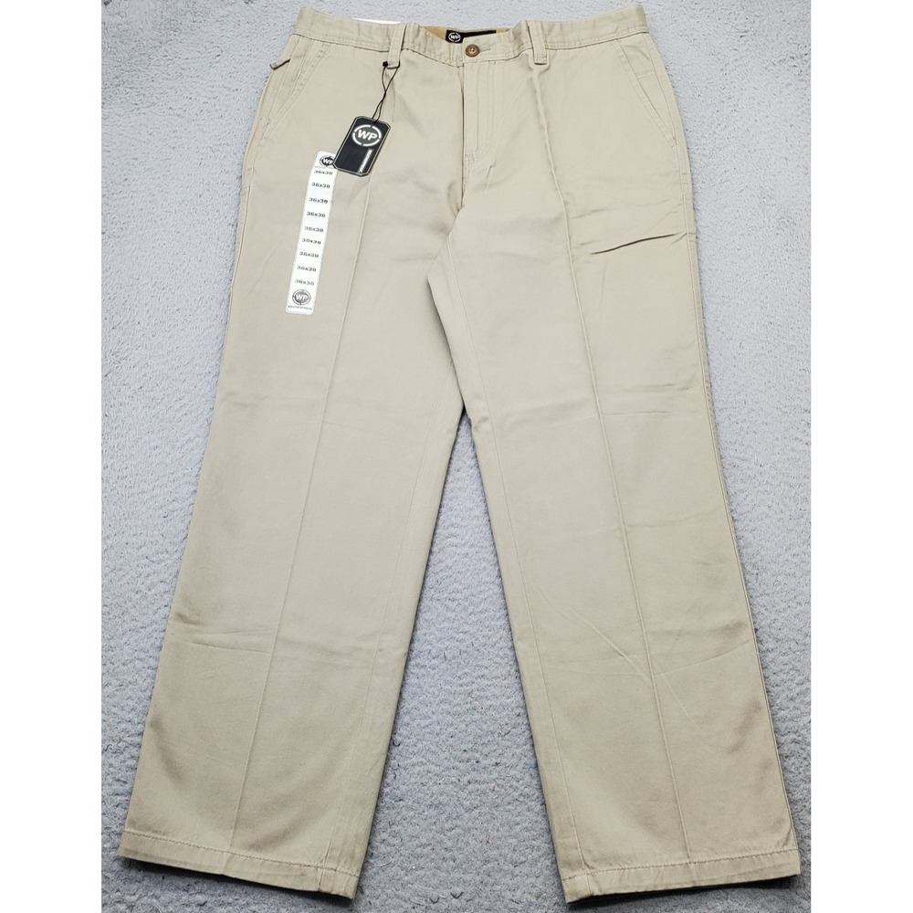 Weatherproof Cargo Pants Mens 36x30 Tan Utility Pockets Flat Front Straight Leg‎